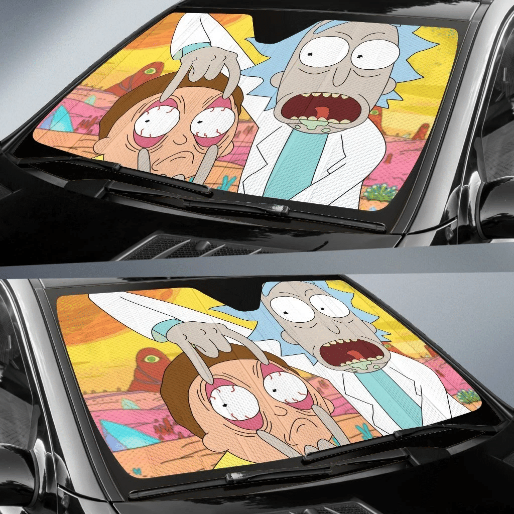 Rick And Morty Windshield Shade Rick And Morty Funny Car Sun Shade Rick And Morty Car Sun Shade