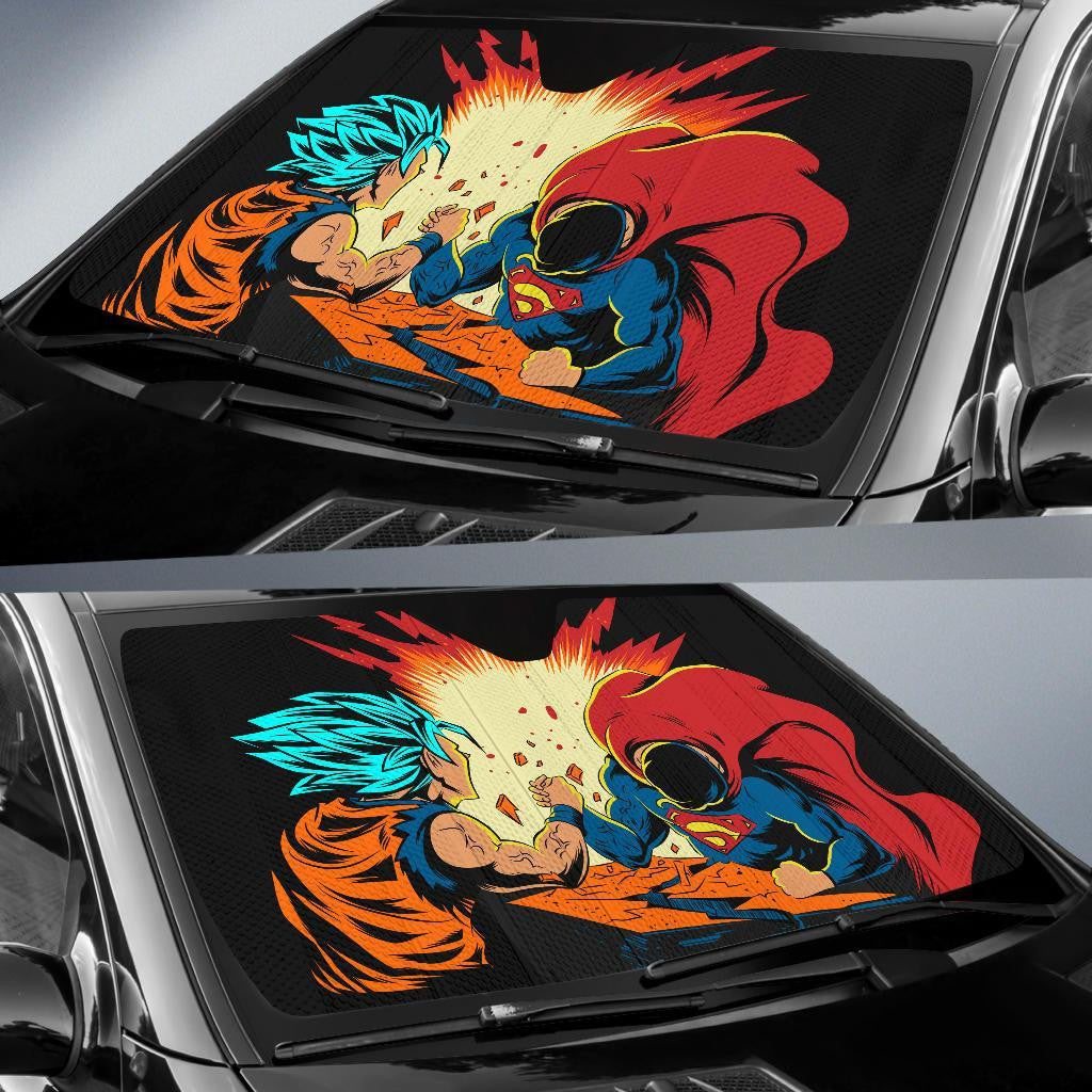 Dragon Ball Windshield Shade Goku Win Superman Funny Car Sun Shade Dragon Ball Car Sun Shade