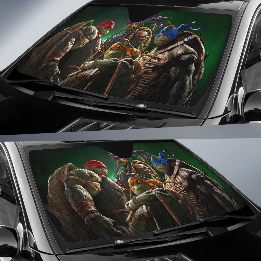 TMNT Windshield Shade TMNT Team Car Sun Shade TMNT Car Sun Shade