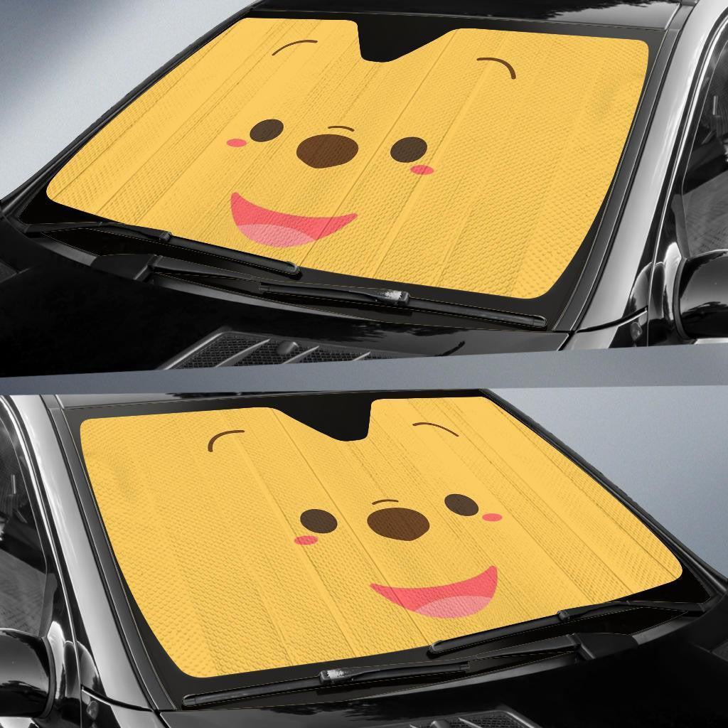  DN WTP Windshield Shade The Pooh Face Car Sun Shade DN WTP Car Sun Shade
