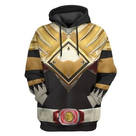 Power Ranger Hoodie Mighty Morphin Black Power Rangers Custome Hoodie