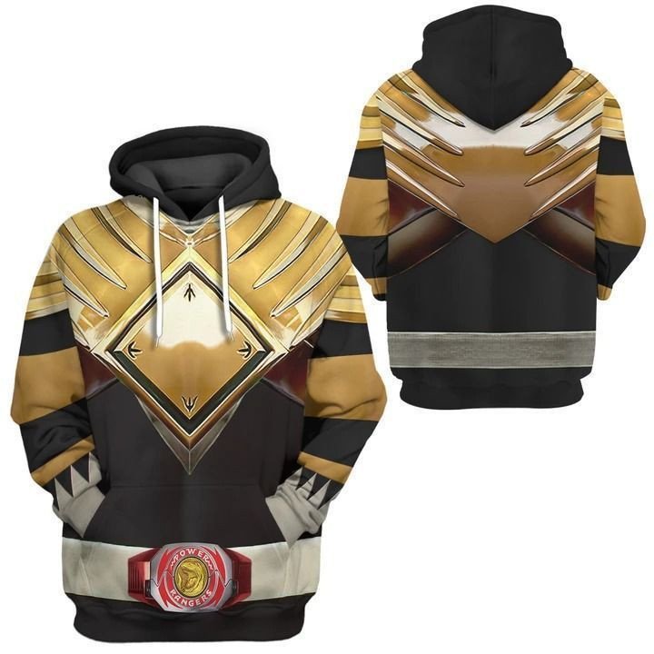 Power Ranger Hoodie Mighty Morphin Black Power Rangers Custome Hoodie