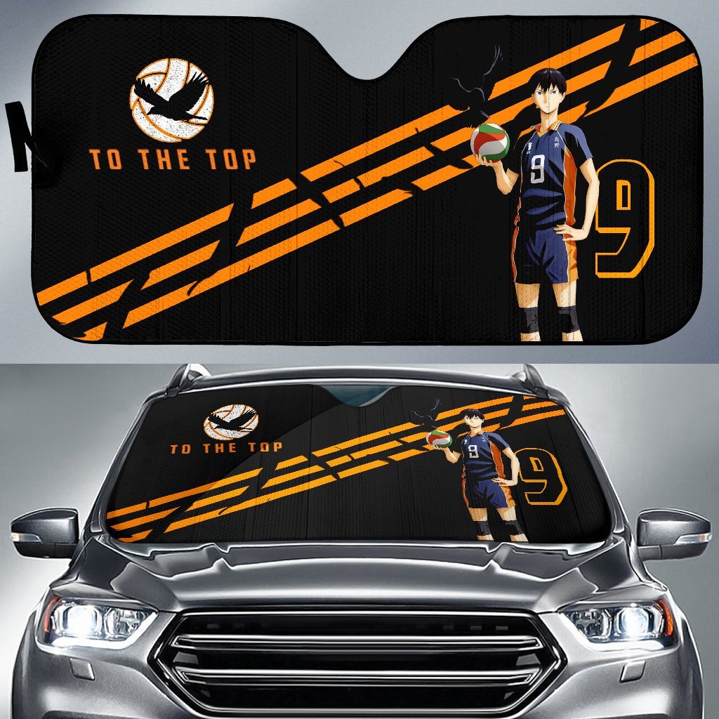 Haikyuu Windshield Shade Kageyama Pose 9 To The Top Haikyuu Car Sun Shade Haikyuu Car Sun Shade