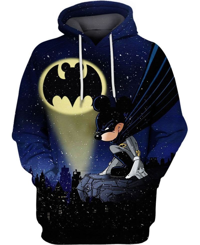  Batman Hoodie Batman Cross Over MK Mouse DN City Night Hoodie