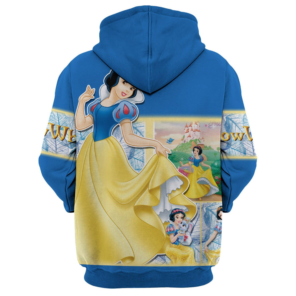  DN Snow White Hoodie DN Snow White Blue 3D Hoodie