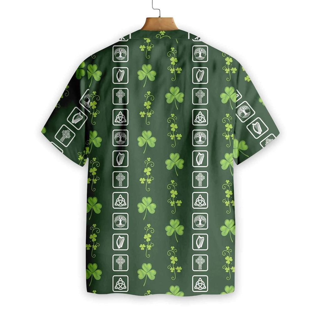 Gifury St Patrick's Day Hawaii Shirt Irish Symbol St Patrick's Day Aloha Shirt St Patrick Day Aloha Shirt 2023