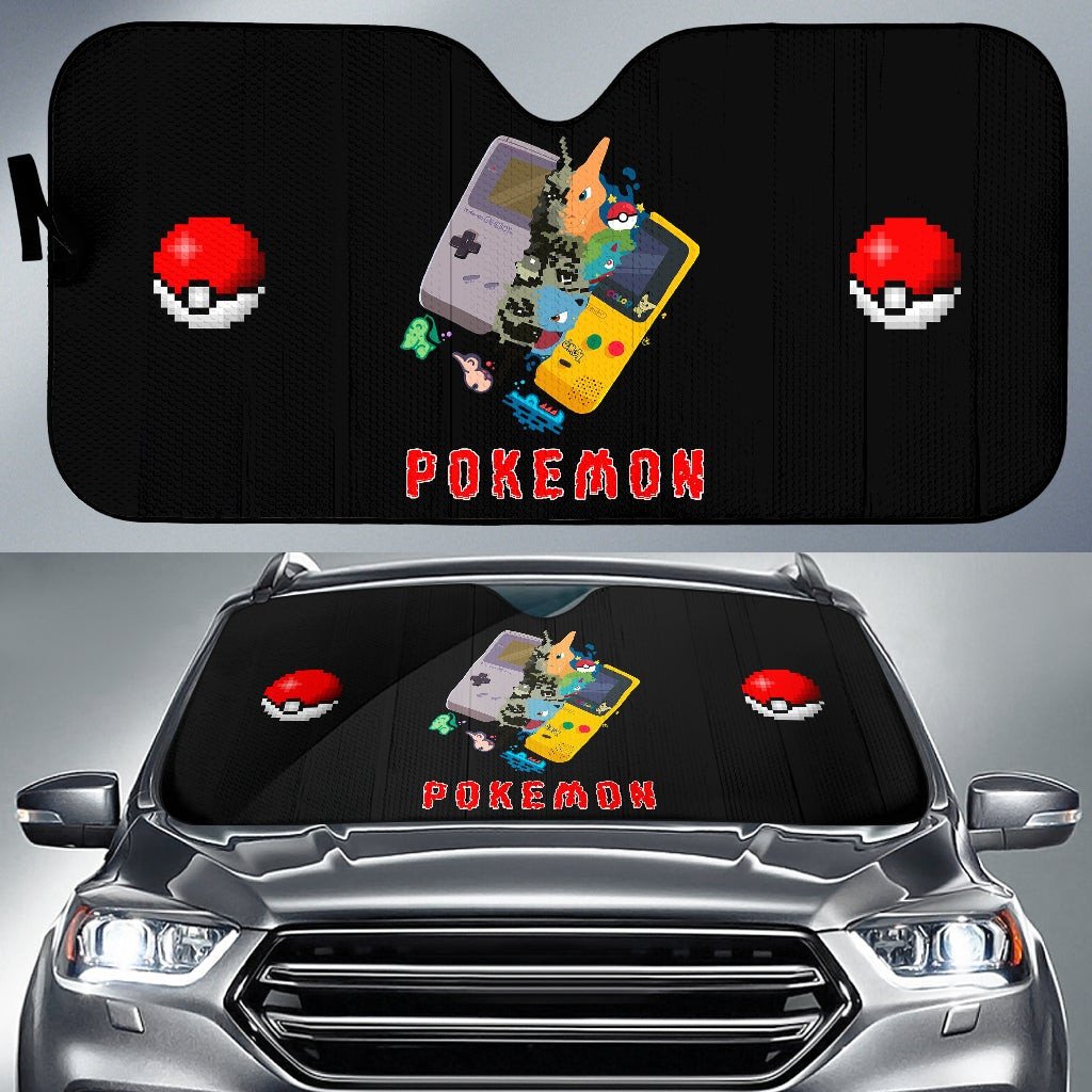 Pokemon Windshield Shade Pokemon Game Gameboy Car Sun Shade Pokemon Car Sun Shade