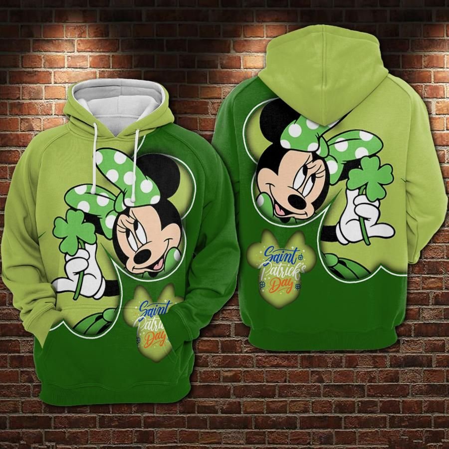  St Patrick Day DN Hoodie St Patrick Day DN MN Mouse Green Hoodie