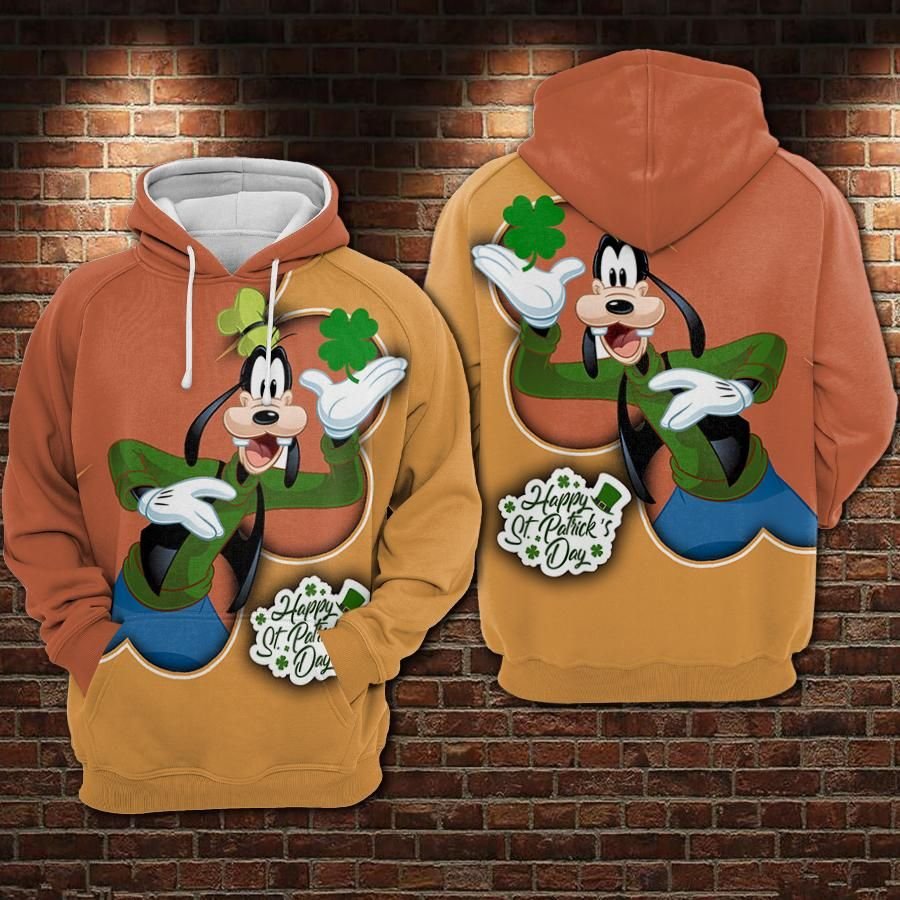  St Patrick Day DN Hoodie Happy St Patrick Day DN Goofy Brown Yellow Hoodie