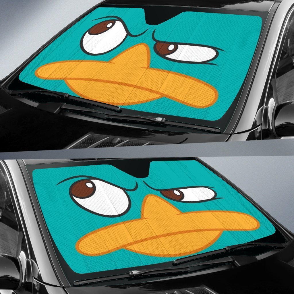  DN Car Sun Shade Perry The Platypus Windshield Sun Shade