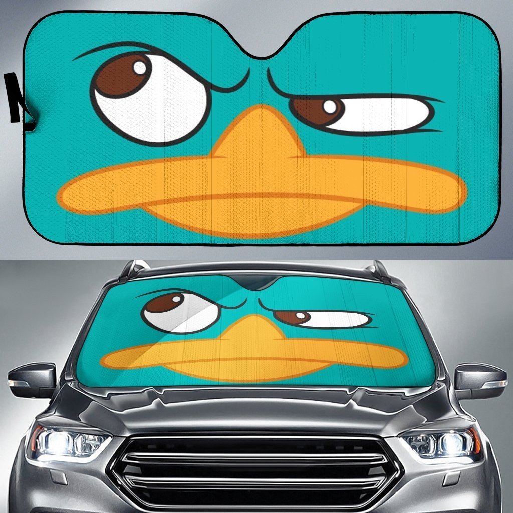  DN Car Sun Shade Perry The Platypus Windshield Sun Shade