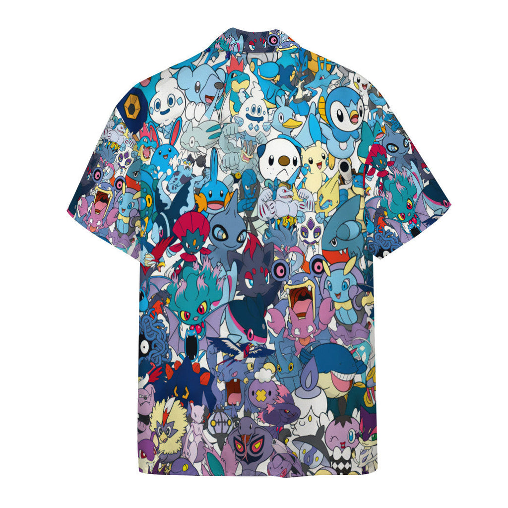  Pokemon Hawaiian Shirt All The Water Pokemon Hawaii Shirt Pokemon Aloha Shirt 