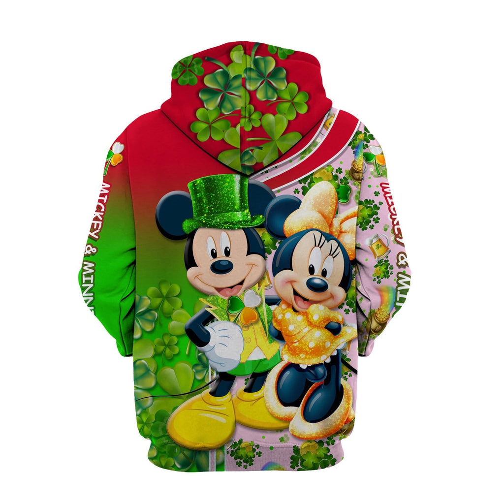  St Patrick Day DN Hoodie St Patrick Day MK And MN Mouse Hoodie