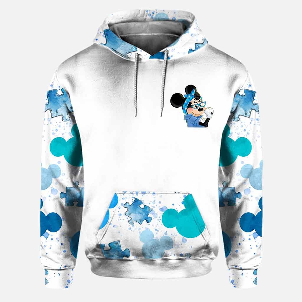 Autism Hoodie Autism Doesn't Come With A Manual White Blue Hoodie