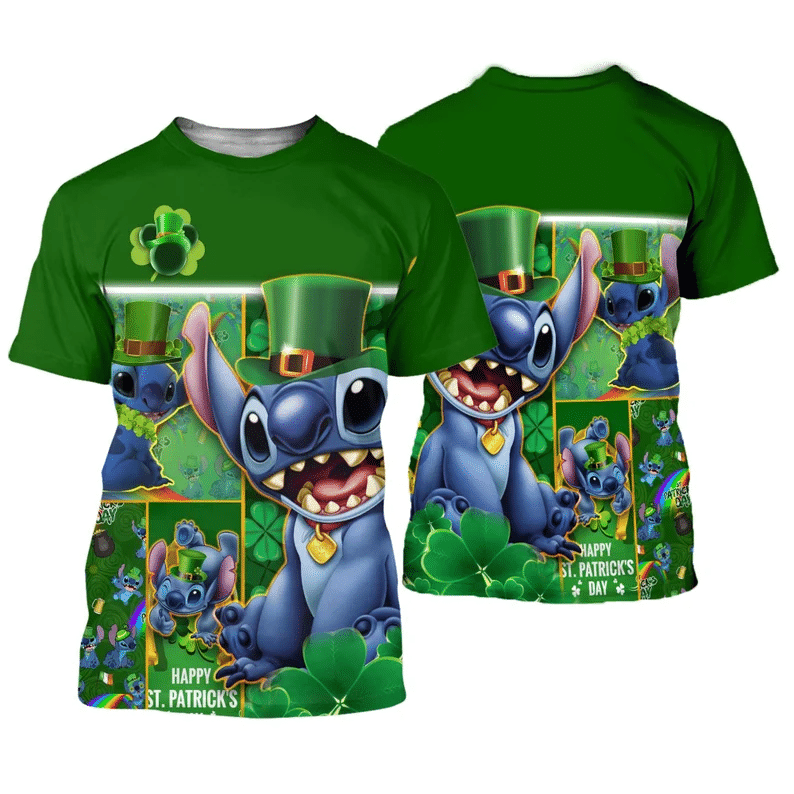  St Patrick Day DN Shirt Happy St Patrick Day Stitch T-shirt