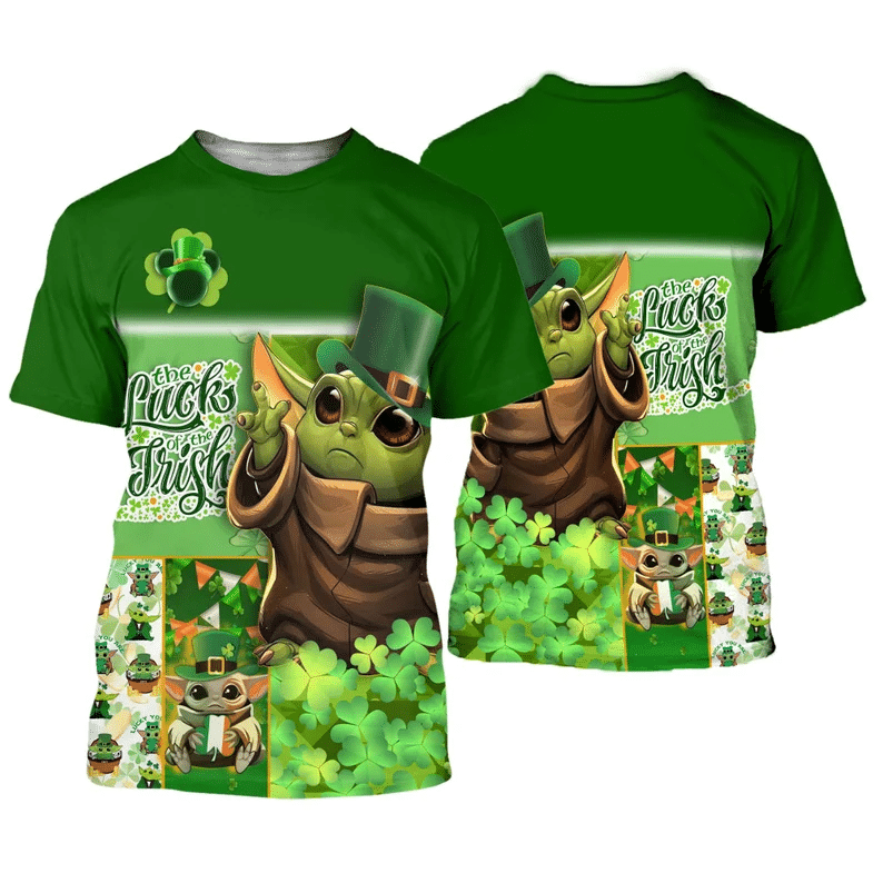 St Patrick Day DN Shirt St Patrick Day Grogu The Luck Of The Irish T-shirt