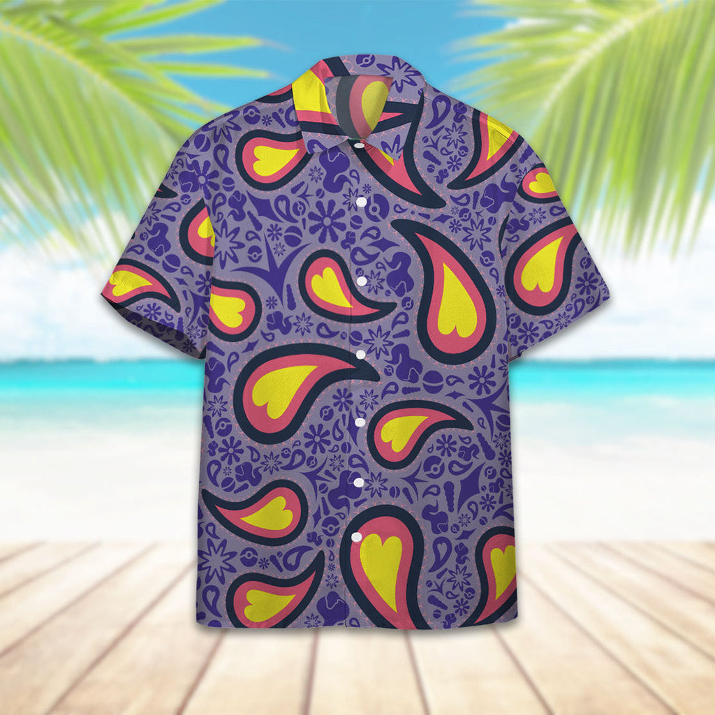  Pokemon Hawaiian Shirt Arbok Pokemon Purple Hawaii Shirt Pokemon Aloha Shirt 