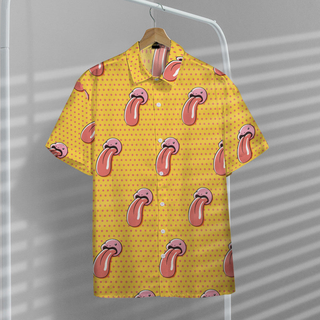  Pokemon Hawaiian Shirt Lickitung Yellow Hawaii Shirt Pokemon Aloha Shirt 