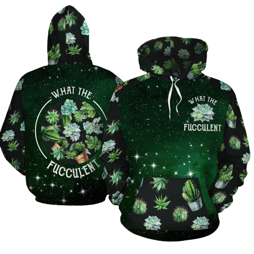 Gifury Gardening Hoodie Gardening Apparel What The Fucculent Cactus Gardening Hoodie 2023