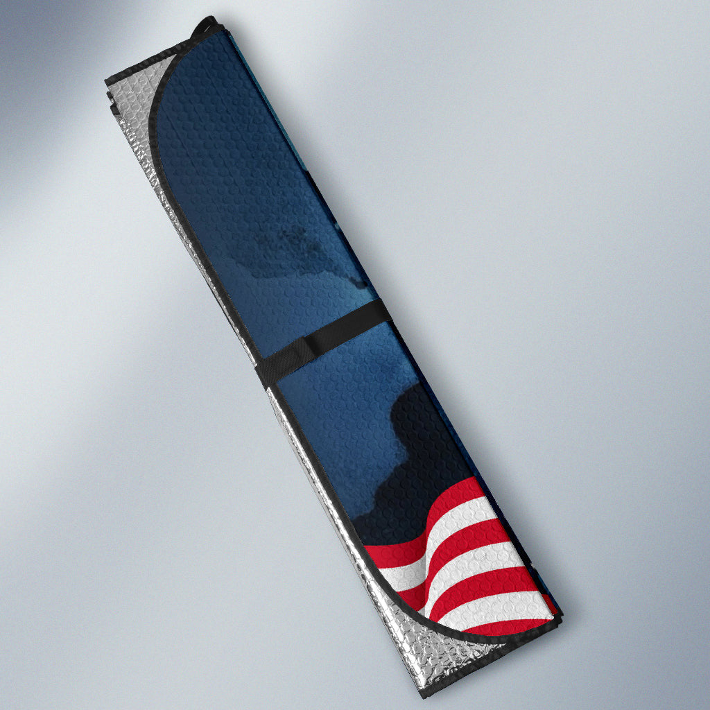 4th Of July Windshield Shade Memorial Day Eagle Car Sun Shade Independence Day Car Sun Shade Veteran Car Sun Shade