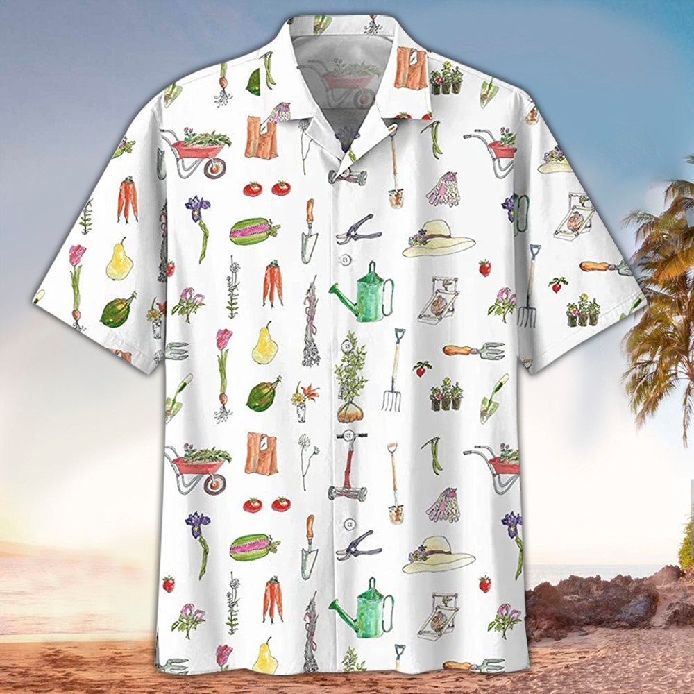 Gifury Gardening Hawaii Shirt Gardening Tools For Gardener White Aloha Shirt Gardening Shirt Gardening Hawaiian Shirt 2022