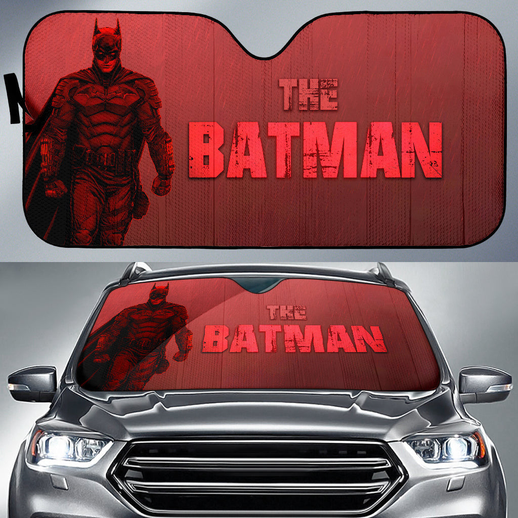  DC Car Sun Shade The Bat Man Windshield Shade The Bat Man Red Car Sun Shade DC Car Sun Shade