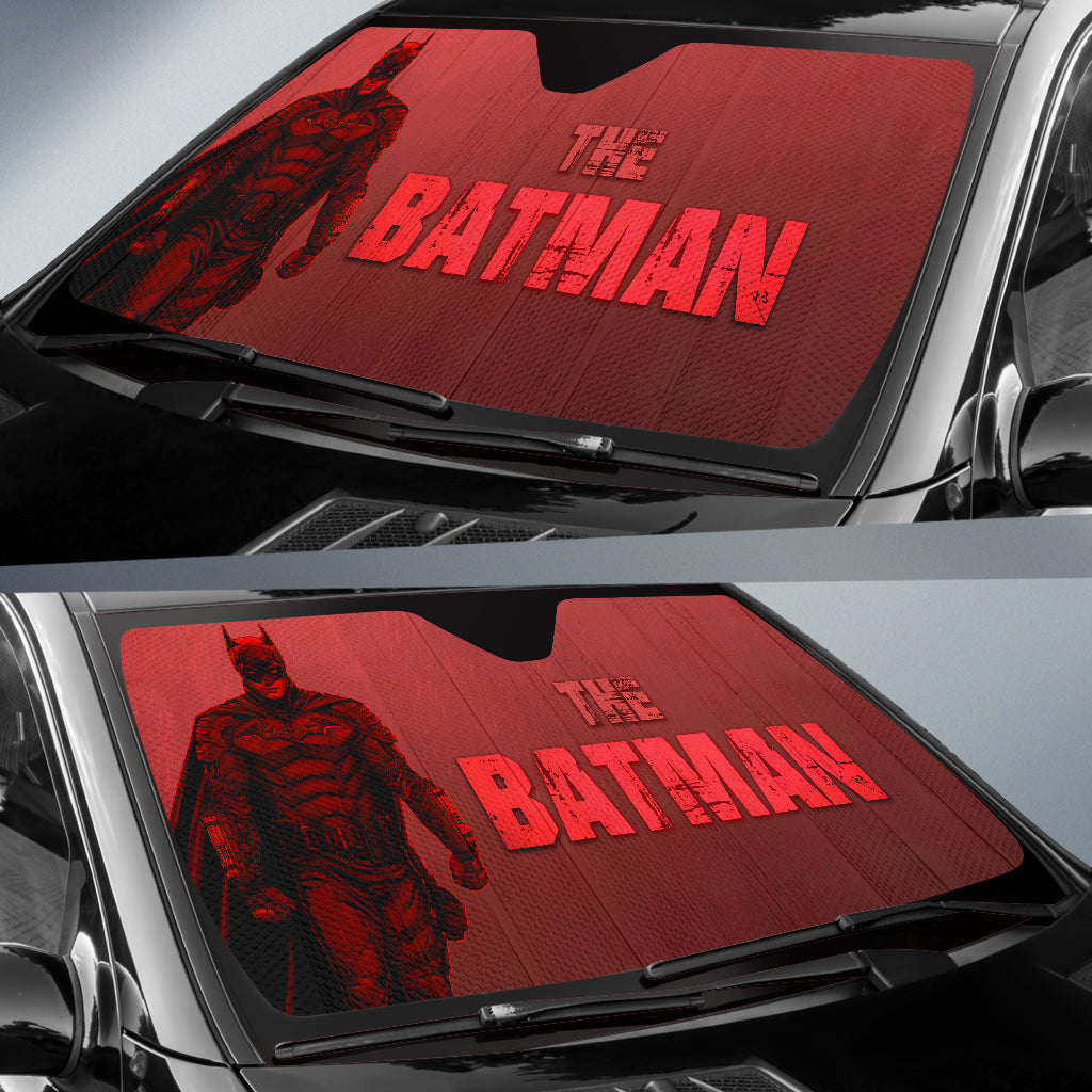  DC Car Sun Shade The Bat Man Windshield Shade The Bat Man Red Car Sun Shade DC Car Sun Shade