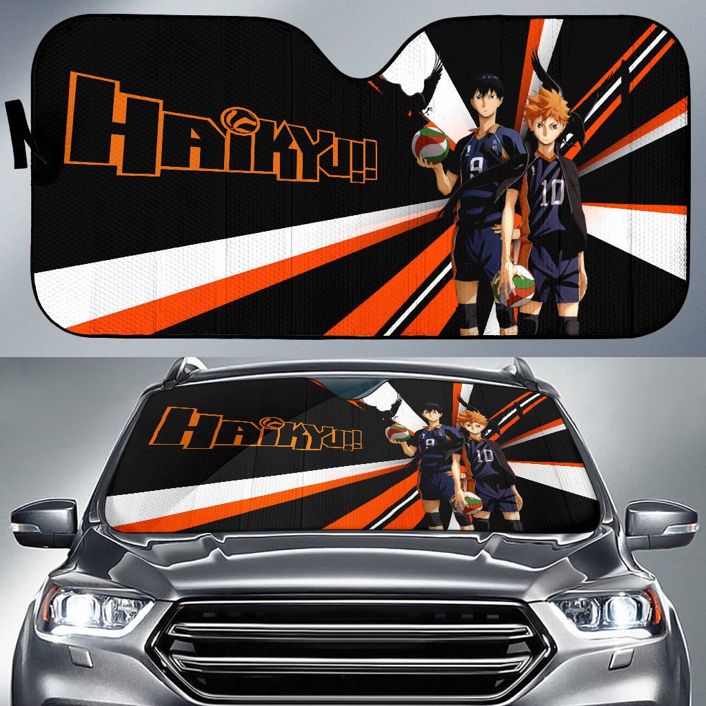 Haikyuu Windshield Shade Tobio Kageyama And Shoyo Hinata Haikyuu Car Sun Shade Haikyuu Car Sun Shade