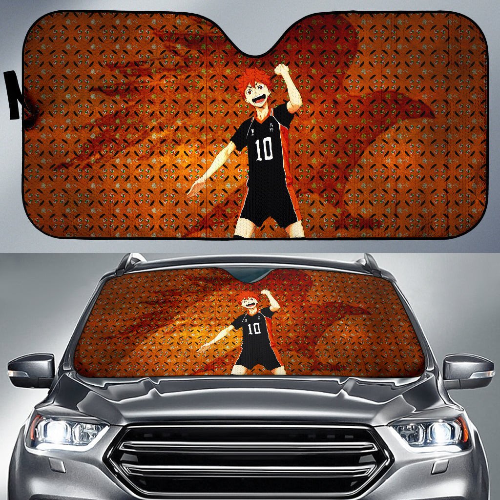 Haikyuu Windshield Shade Shoyo Hinata Orange Haikyuu Car Sun Shade Haikyuu Car Sun Shade