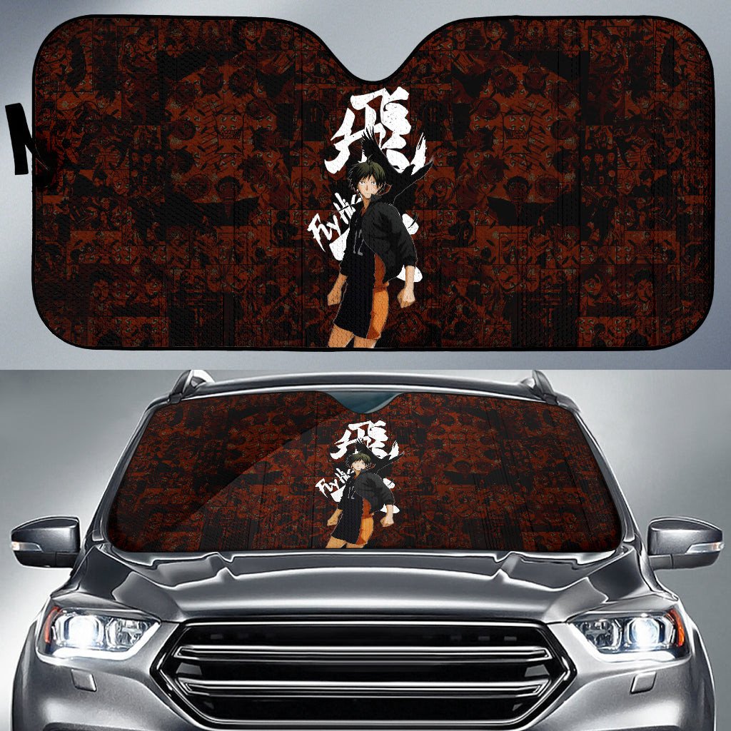 Haikyuu Windshield Shade Tadashi Yamaguchi Haikyuu Car Sun Shade Haikyuu Car Sun Shade