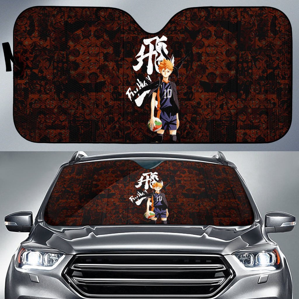 Haikyuu Windshield Shade Shoyo Hinata Haikyuu Car Sun Shade Haikyuu Car Sun Shade