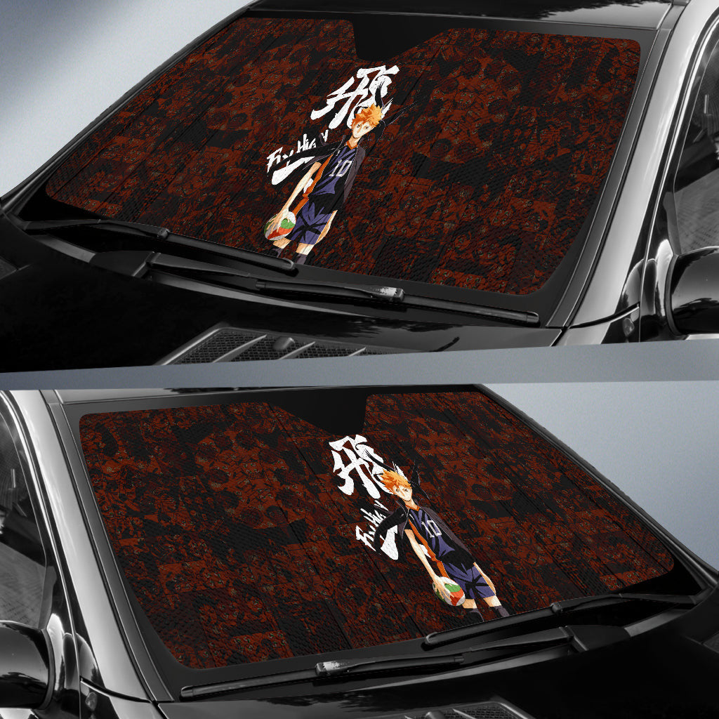 Haikyuu Windshield Shade Shoyo Hinata Haikyuu Car Sun Shade Haikyuu Car Sun Shade