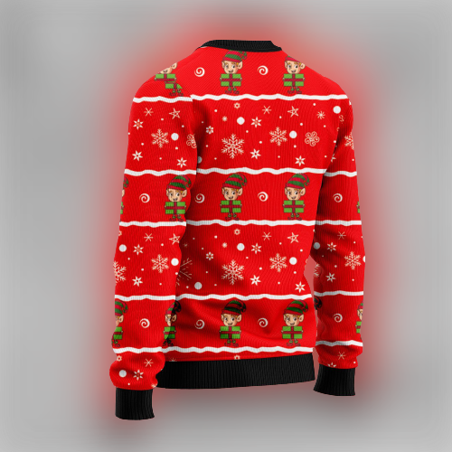 Gifury Gnome Christmas Ugly Sweater Three Gnomes Chilling With My Gnomie Christmas Pattern Red Sweater Gnome Apparel 2022