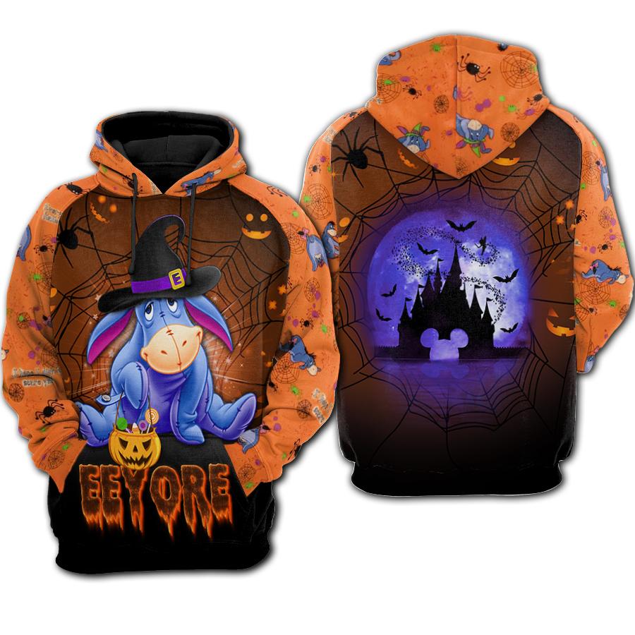  DN Halloween Hoodie Witch Eeyore Halloween Night Orange Hoodie WTP Hoodie