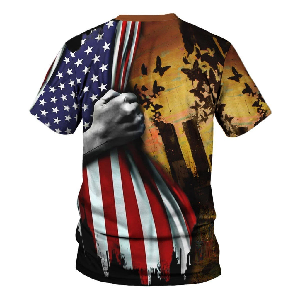 Gifury Patriot Day T-shirt September 11th Shirt September 11th Remembrance American Flag Hoodie Patriot Day Hoodie Patriot Day Apparel 2022