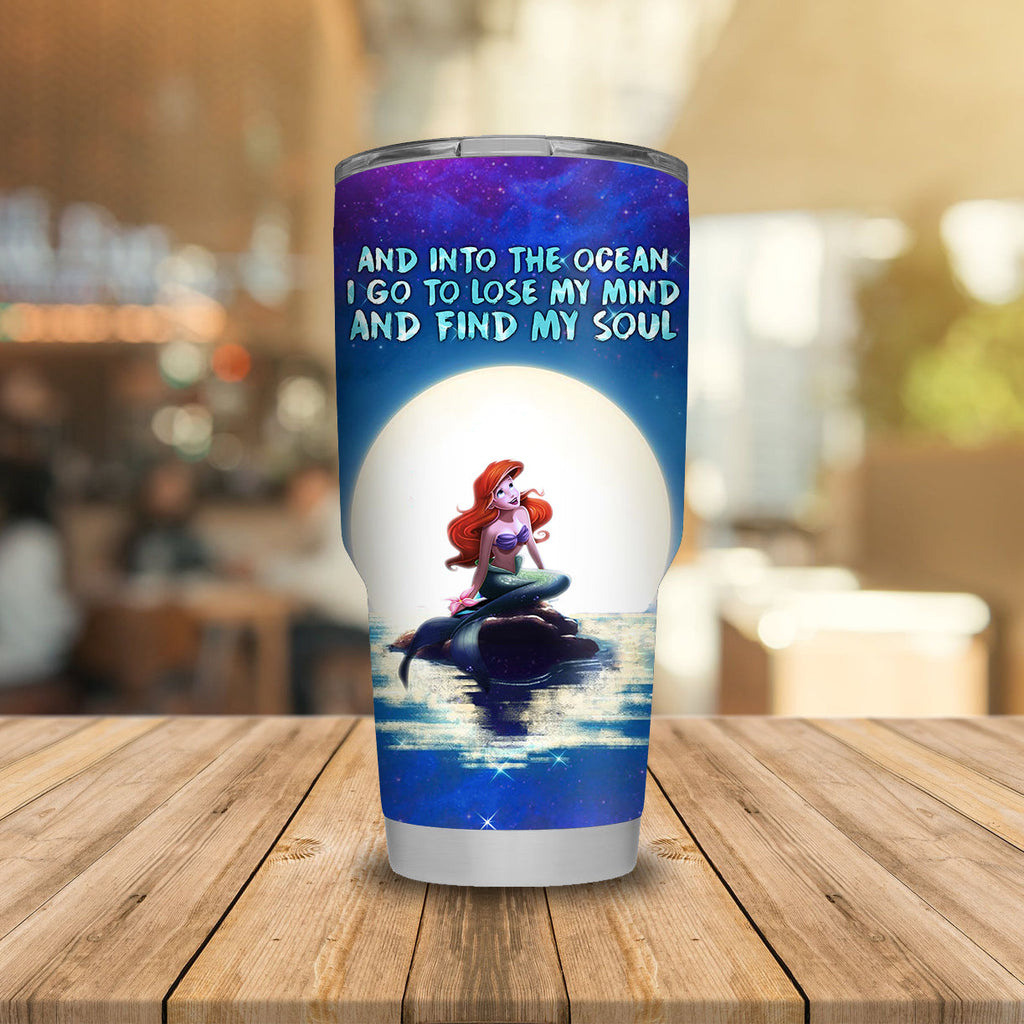 TLM Tumbler Mermaid And Into The Ocean Tumbler Cup Awesome DN Travel Mug