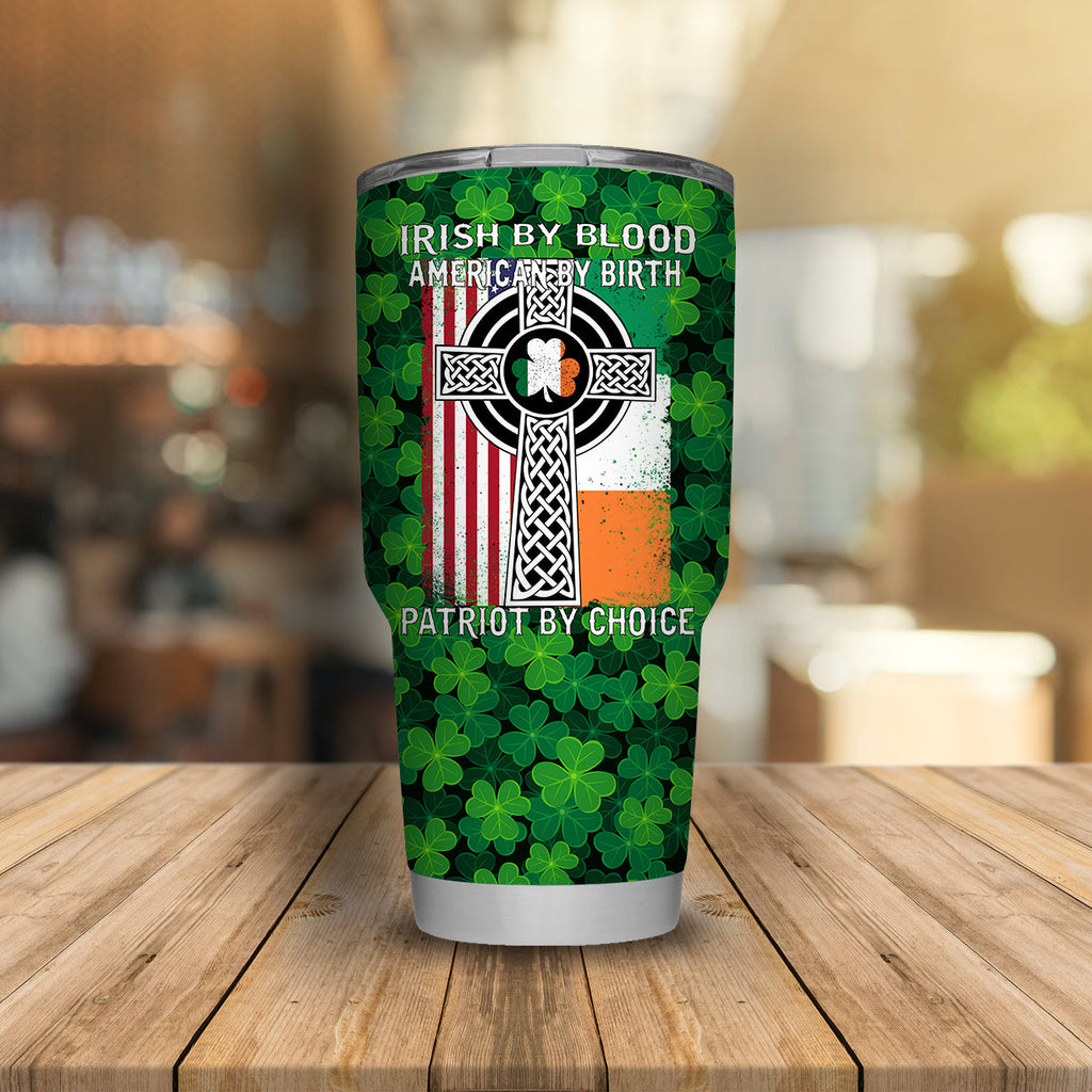 Gifury ST. Patrick's Day Tumbler Irish By Blood ST. Patrick's Day Lucky Charms Shamrock Tumbler Cup ST. Patrick's Day Travel Mug 2023