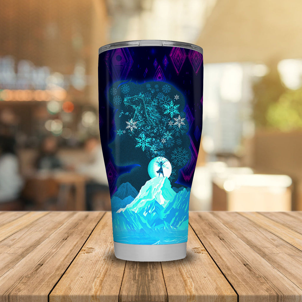  DN Tumbler Frozen The Cold Never Bothered Me Anyway Tumbler Cup Awesome DN Frozen Travel Mug
