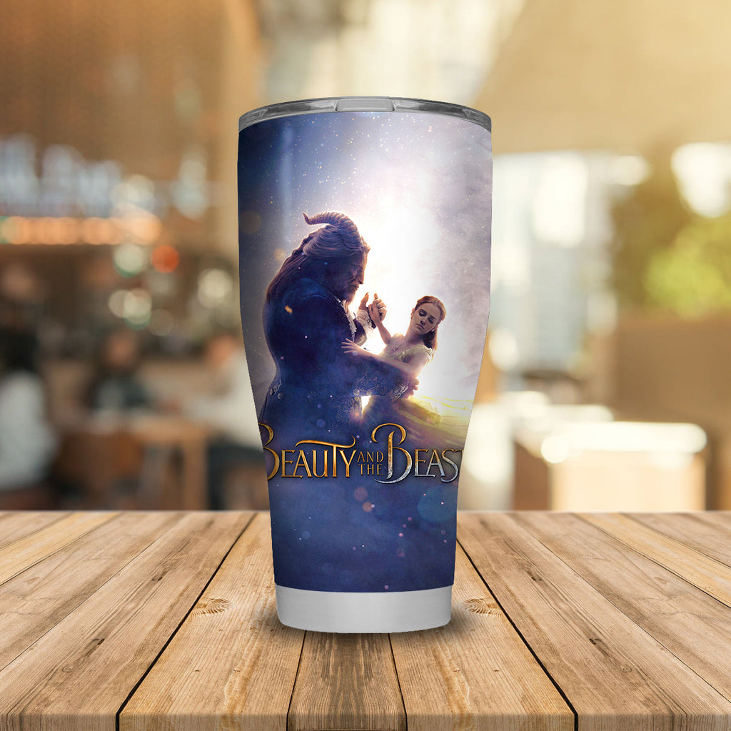 Beauty& The Beast Tumbler Beauty Princess And The Beast Tumbler Cup Amazing DN Travel Mug 20oz 30oz