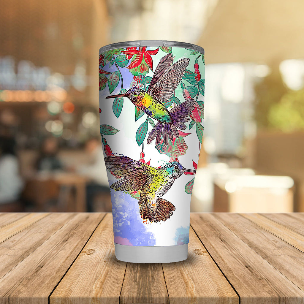 Gifury Bird Tumbler Hummingbirbs color Art Tumbler 20 Oz 30 Oz Bird Travel Mug 2026