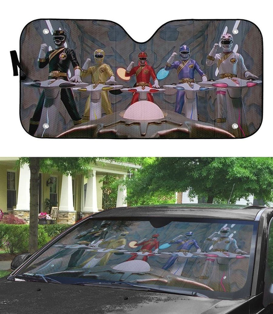 Power Ranger Car Sun Shade Wild Force Cockpit Power Rangers Windshield Sun Shade