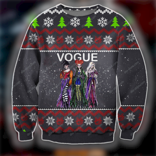  DN Chrsitmas Ugly Sweater Sanderson Sisters Witches Vogue Christmas Sweater