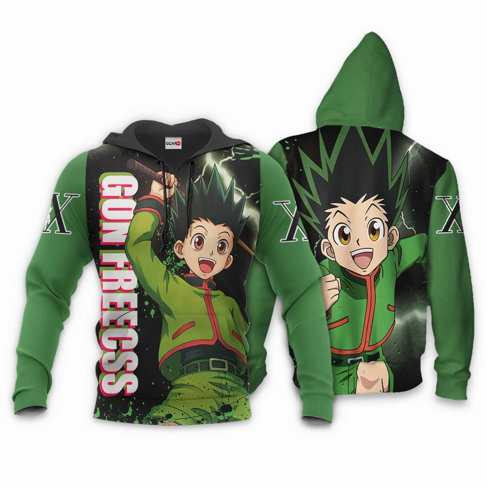 Hunter X Hunter Hoodie Gon Freecss X Green Hoodie Hunter X Hunter Merch Anime Hoodie  