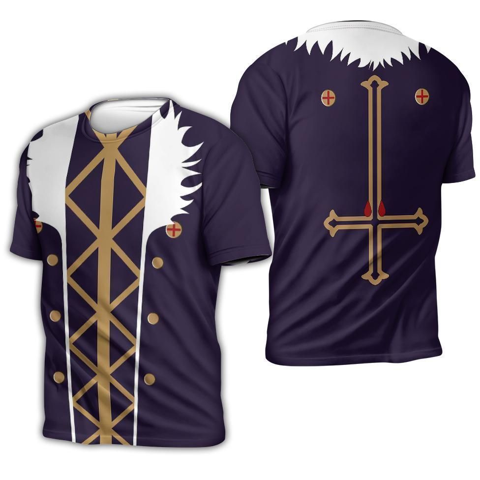 Hunter X Hunter T-shirt Chrollo Lucilfer Suit Costume T-shirt Hoodie Anime Shirt  