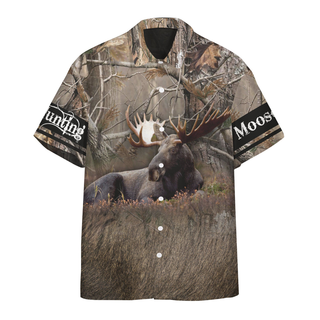 Gifury Hunting Shirt Hunting Aloha Shirt Moose Hunting Hawaiian Shirt 2022