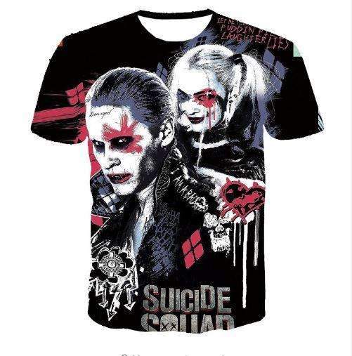  DC Shirt Suicide Squad Shirt Suicide Squad Harley Quinn And Joker Black Shirt