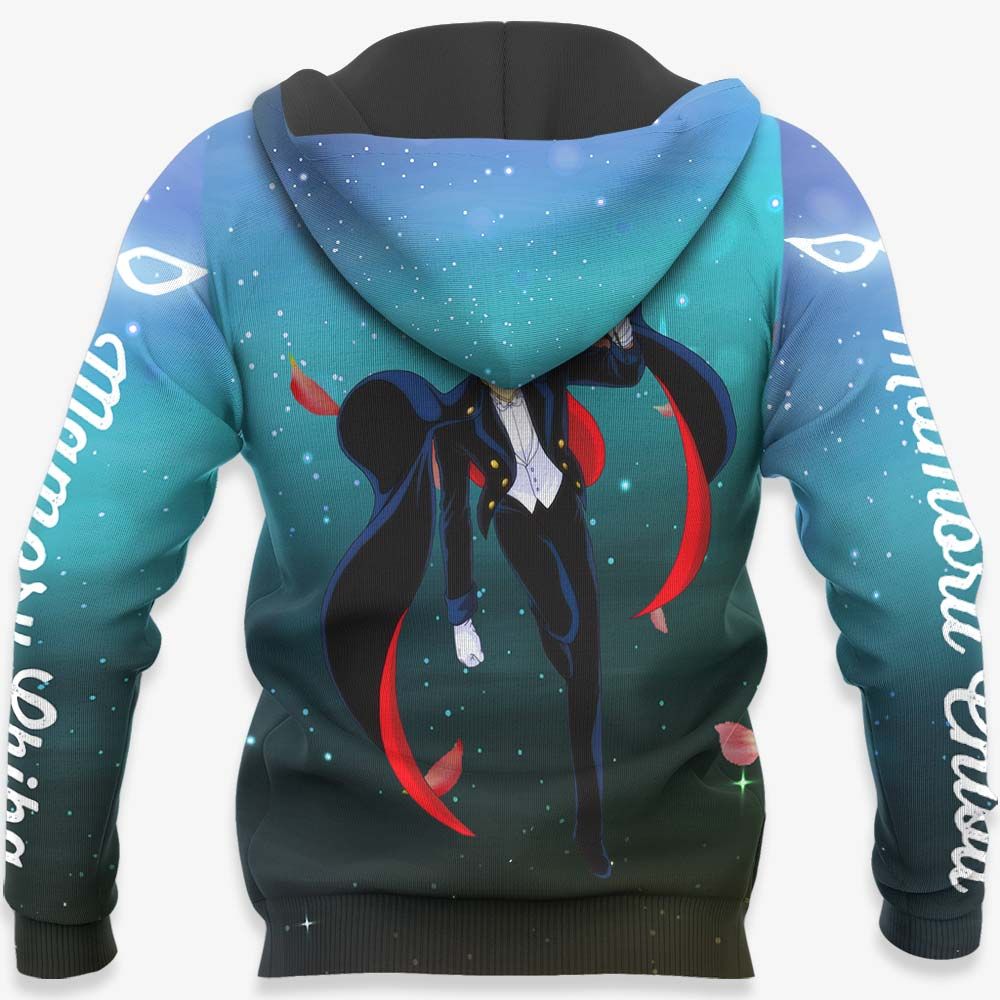 Sailor Moon Hoodie Tuxedo Mamoru Chiba Galaxy Blue Hoodie Anime Clothing Ault  