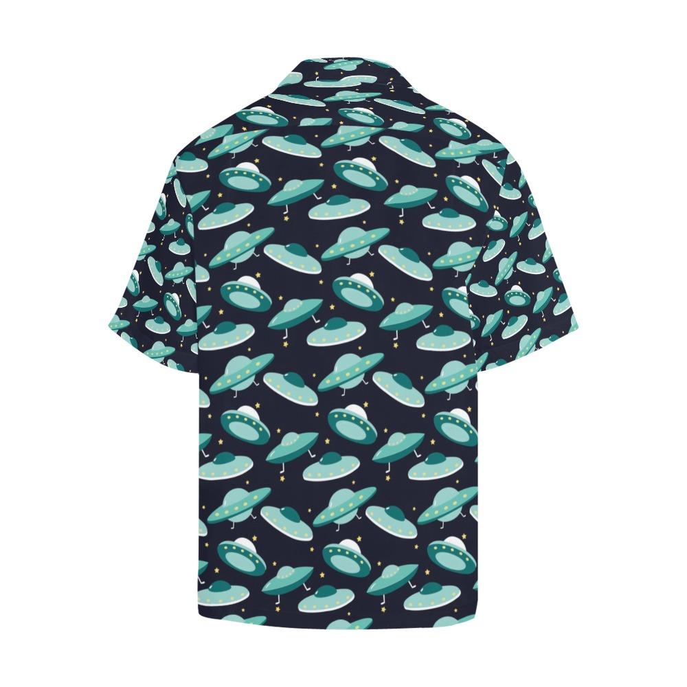 Gifury UFO Hawaiian Shirt Green UFO Pattern Black Hawaii Shirt UFO Aloha Shirt 2023