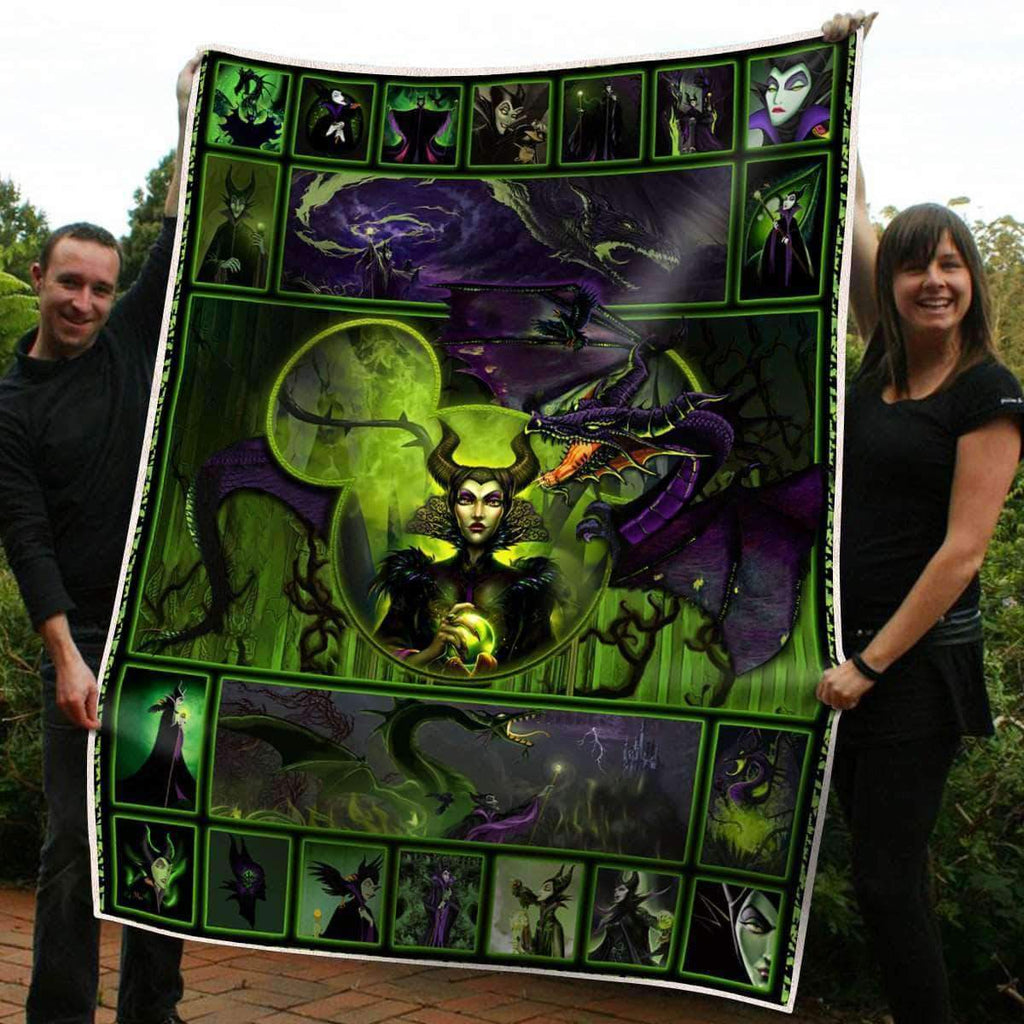  DN Blanket Maleficient Villain Green Blanket