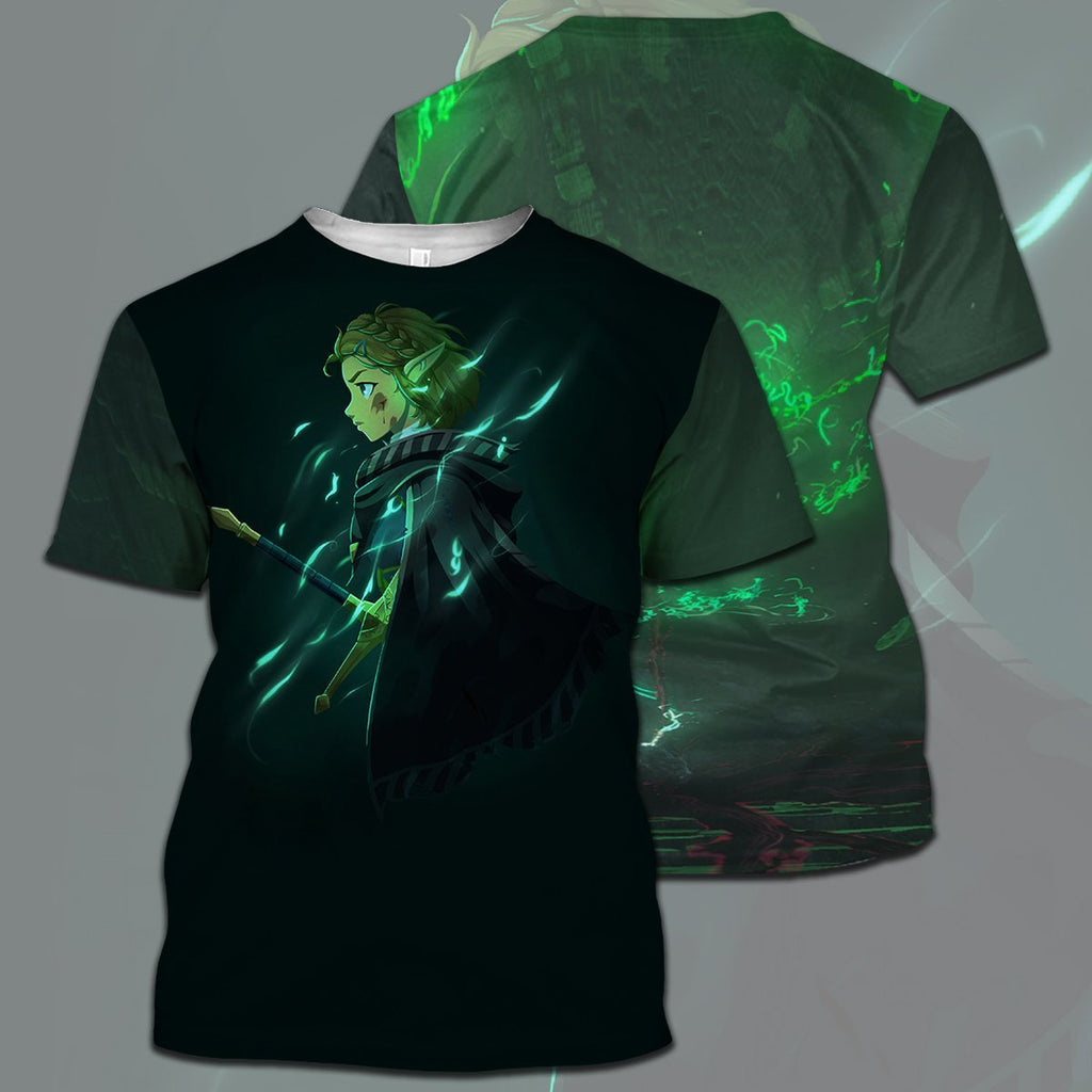  Legend Of Zelda Shirt Zelda Breath Of The Wild Green T-shirt Legend Of Zelda Hoodie 